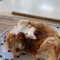 Apple crumble donut  at Scoop 'n Dough in Lisbon