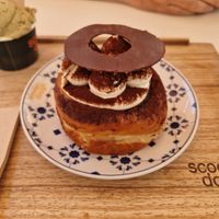 tiramisu donut at Scoop 'n Dough in Lisbon