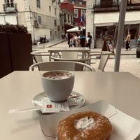 Salty caramel donut with coconut cream at Scoop 'n Dough in Lisbon