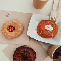 Vegan doughnuts at Scoop 'n Dough in Lisbon