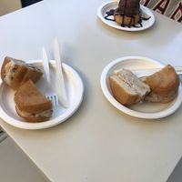 The sandwich with ice cream  at Scoop 'n Dough in Lisbon