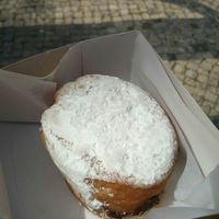 Chocolate hazelnut doughnut at Scoop 'n Dough in Lisbon