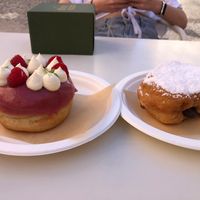 raspberry and hazelnut cream at Scoop 'n Dough in Lisbon