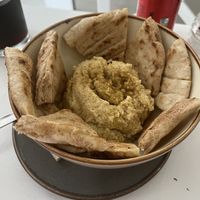 Hummus   at Healthylicious in Mykonos