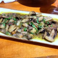 Fried mushrooms at Healthylicious in Mykonos