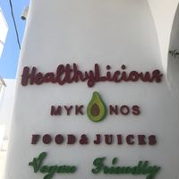 . at Healthylicious in Mykonos