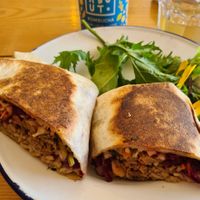 Jackfruit burrito at Foam Cafe in Bundoran