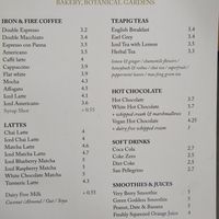 Drinks menu at Medicine in Birmingham