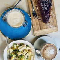 Vegan breakfastt  at Rosemary in Rome