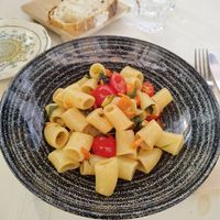 Seasonal dish: pasta fresh vegetables with oil at Rosemary in Rome