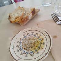 Bread and fresh olive oil at Rosemary in Rome