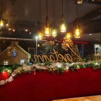 Inside decorations at Lovetann Kaffebar in Bergen