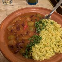 Puerto rican beans and rice   at Lovetann Kaffebar in Bergen