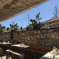 Outdoor eating area   at Myrtillo in Kefalonia