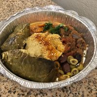 Vegetarian Platter (sans feta)  at Oasis Restaurant and Catering in Pismo Beach