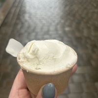 Coconut lime ice creamm  at Hallaisen in Bergen