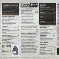 menu recto at Baha Bar in Siquijor