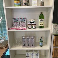 Some vegan supplies  at Cafe 5nuel in Jeonju