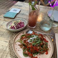 Pulled pork avec une salade de chou  at Le Surfing in Seignosse