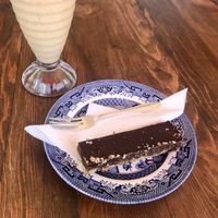 Raw Millionaire Slice and Smoothie at Kelp Cafe in Cape Town