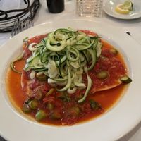 Vegan ravioli  at Tresca in Boston