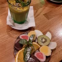 dessert: mochi ice and mango cream at The Future is Up to You in Berlin