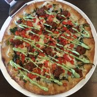 The Stelvio's Bianca sauce helps drive this pizza to flavor town, which I hear is at the end of some mountain pass in northern Italy... 🏎️ at Pizza Luce in Eden Prairie