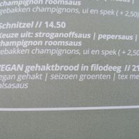 Vegan on the menu at Het Wapen van Stellendam in Stellendam