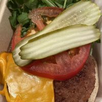 Beyond burger  at Full Stop Station in Louisville