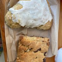 Vegan Scone and blonde   at Full Stop Station in Louisville