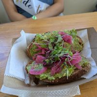 Avocado toast at Full Stop Station in Louisville