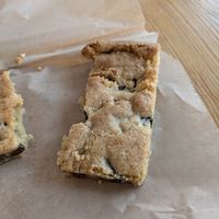 Vegan blondie at Full Stop Station in Louisville