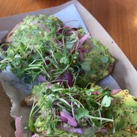 Avo toastt  at Full Stop Station in Louisville