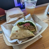 Lions mane wrap at Full Stop Station in Louisville