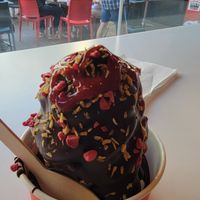 Raspberry toppingz at Chocolat Favoris in Victoria