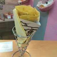 Crepe de plátano y Nocilla vegana at Sensibles in Cordoba