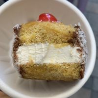 frozen coconut cream cake - vegab at Sensibles in Cordoba