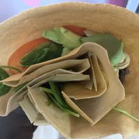 Vegan crepe  at Sensibles in Cordoba