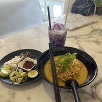 Khao soi  at Vegan Garden in Pathum Thani