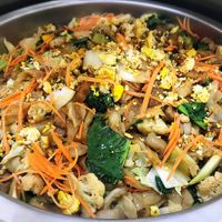 Fried noodle at Vegan Garden in Pathum Thani
