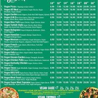 Vegan pizza menu - social media  at Pizzaholic in Newcastle Upon Tyne