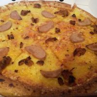 Chicken kiev pizza at Pizzaholic in Newcastle Upon Tyne