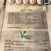 Ask for the vegan menu it was not given automatically but the sign outside refers to vegan pizzas  at Piccola in Menorca