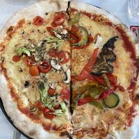 The most delicious vegan pizzas! at Piccola in Menorca