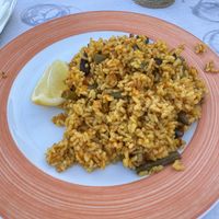 Vegetable Paella  at Piccola in Menorca