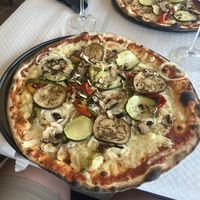 Vegetal with vegan cheese   at Piccola in Menorca