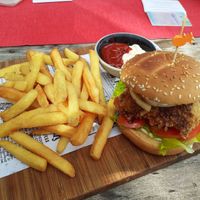 Tofu Burger at Castaway in Koh Lipe