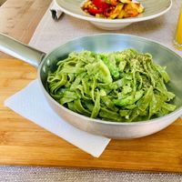 Delicious Vegan Avocado Pasta at The Republic of Good Food in Podgorica