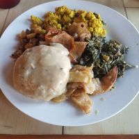 Breakfast platter at 10th Street Diner in Indianapolis