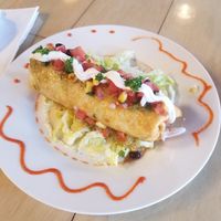 Chicken chimichanga at 10th Street Diner in Indianapolis